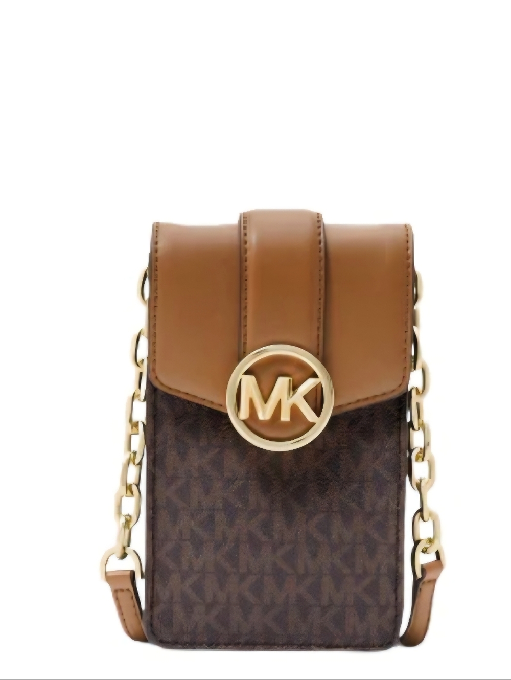 Michael Kors Brown Logo Crossbody Phone Bag